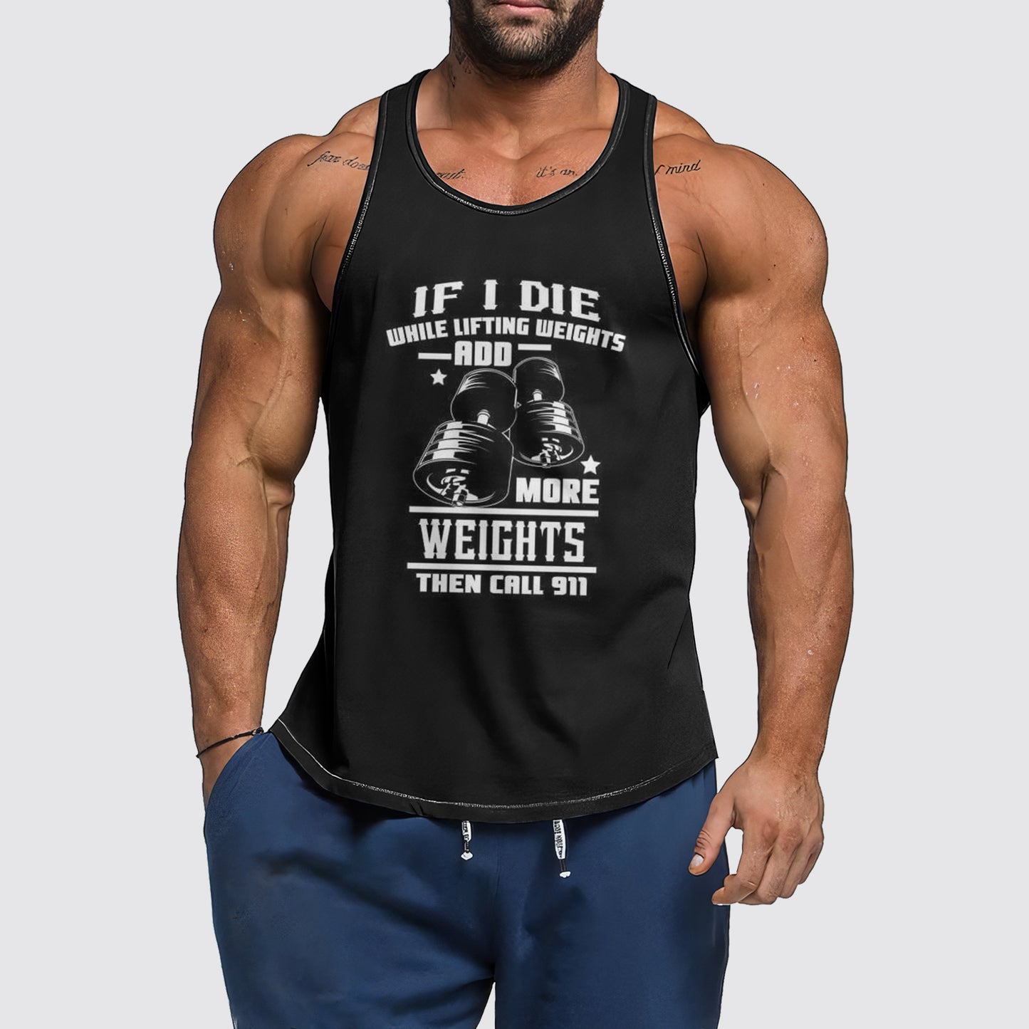 Ultimate Gym Tank Top for Men: Stay Cool and Comfy During Intense Workouts- AA01710