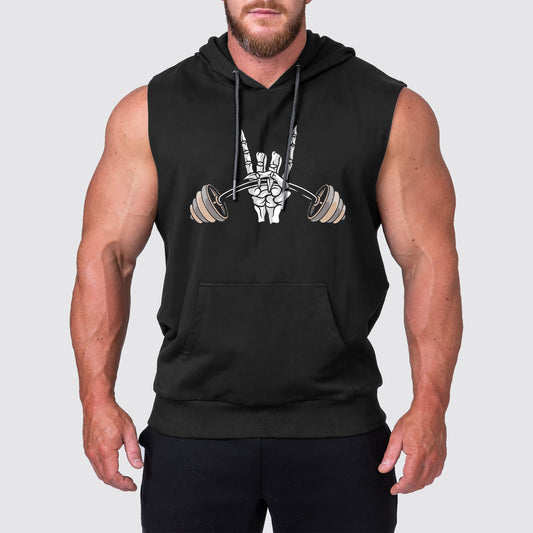 Ultimate Gym Sleeveless Hoodie for Men: Stay Cool and Comfy During Intense Workouts- AA01728