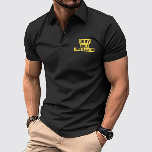 FlexFit Gym Polo Shirt: Performance & Style in Motion- AA01789