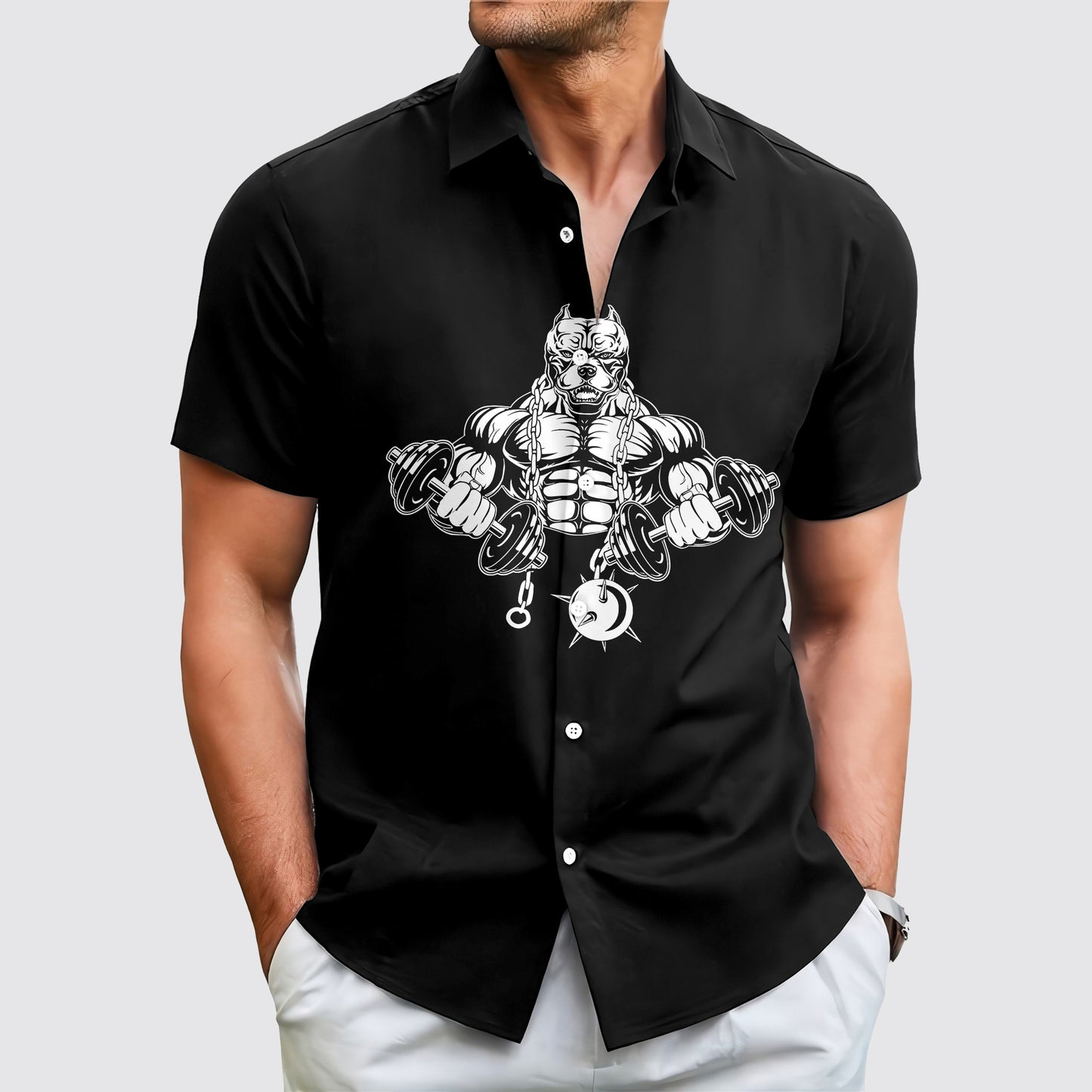 GymPro Short Sleeve Button Shirt- AA01828