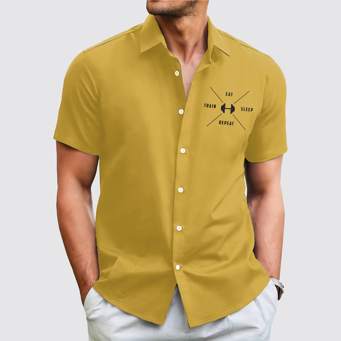 GymPro Short Sleeve Button Shirt- AA01851