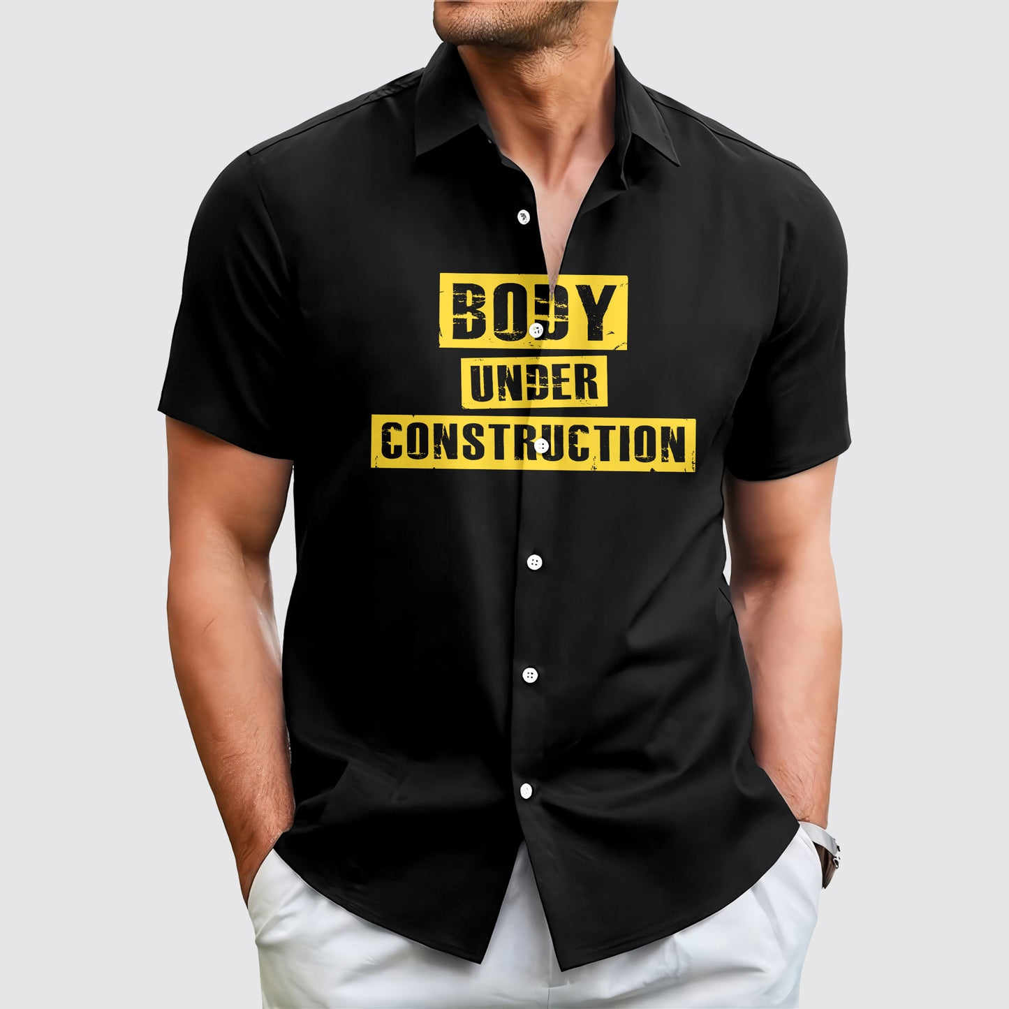 GymPro Short Sleeve Button Shirt- AA01854