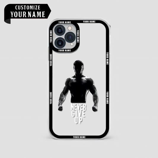 Personalized Transparent Phone Case For Gym Enthusiasts- AA02190