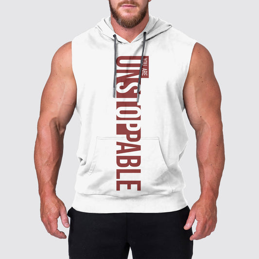 Ultimate Gym Sleeveless Hoodie for Men: Stay Cool and Comfy During Intense Workouts- AA02302