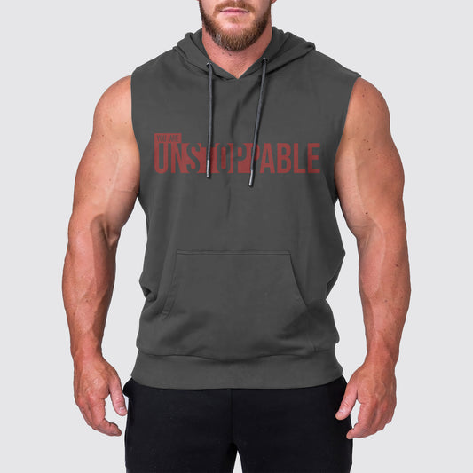 Ultimate Gym Sleeveless Hoodie for Men: Stay Cool and Comfy During Intense Workouts- AA02304