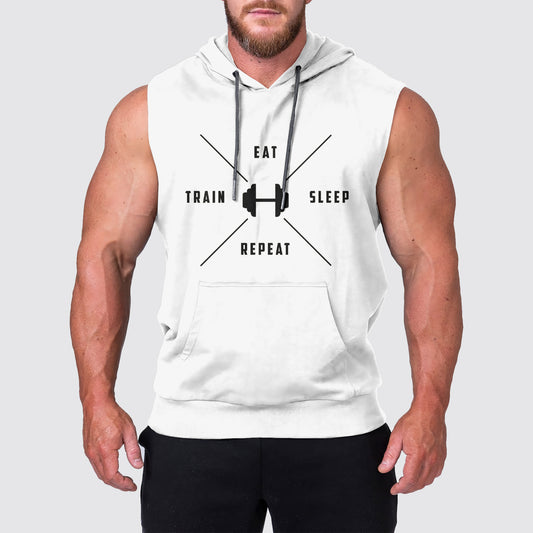 Ultimate Gym Sleeveless Hoodie for Men: Stay Cool and Comfy During Intense Workouts- AA02308