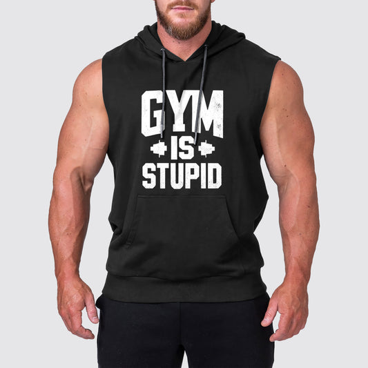 Ultimate Gym Sleeveless Hoodie for Men: Stay Cool and Comfy During Intense Workouts- AA02434