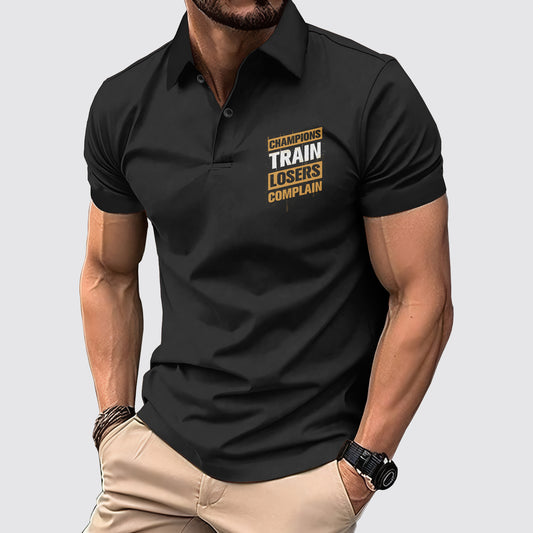 FlexFit Gym Polo Shirt: Performance & Style in Motion- AA02593