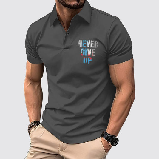 FlexFit Gym Polo Shirt: Performance & Style in Motion- AA02595