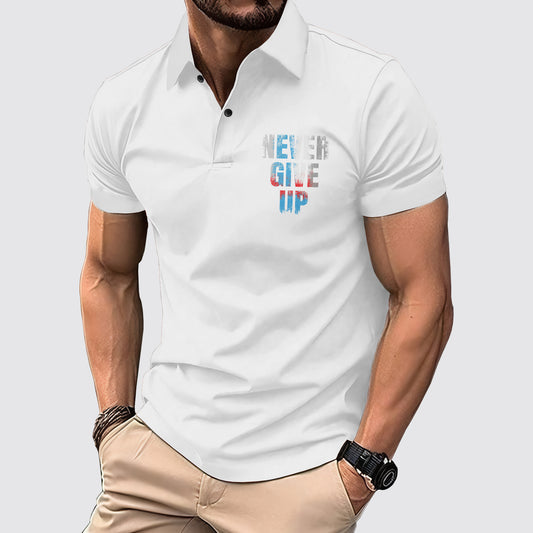 FlexFit Gym Polo Shirt: Performance & Style in Motion- AA02596