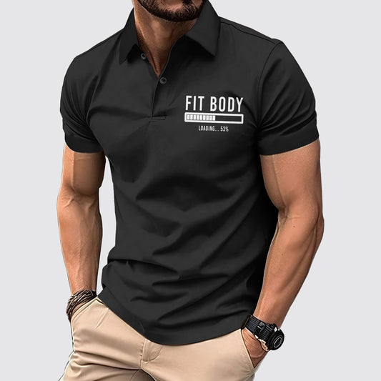 FlexFit Gym Polo Shirt: Performance & Style in Motion- AA02637