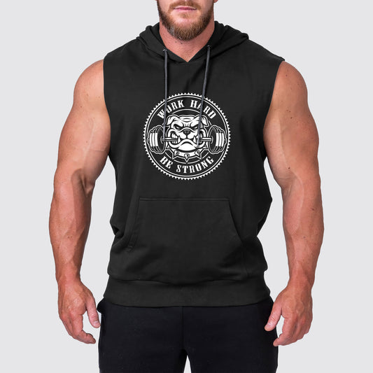 Ultimate Gym Sleeveless Hoodie for Men: Stay Cool and Comfy During Intense Workouts- AA03152