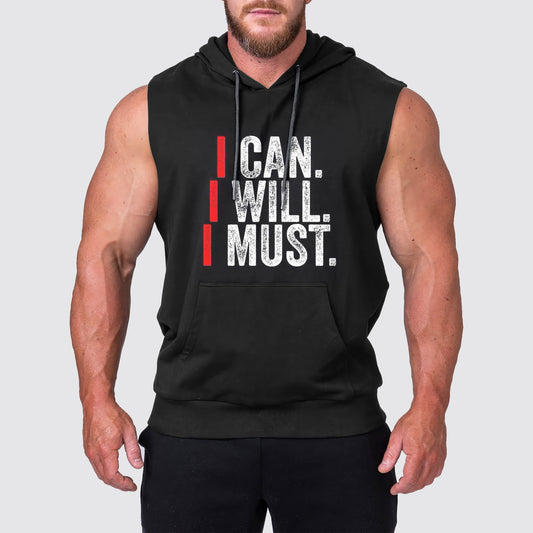 Ultimate Gym Sleeveless Hoodie for Men: Stay Cool and Comfy During Intense Workouts- AA03176