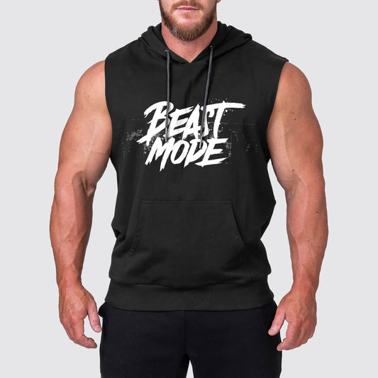 Ultimate Gym Sleeveless Hoodie for Men: Stay Cool and Comfy During Intense Workouts- AA03177