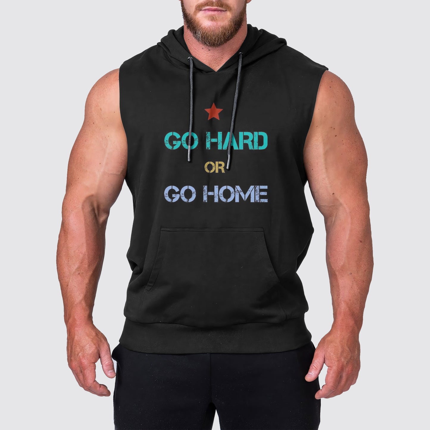 Ultimate Gym Sleeveless Hoodie for Men: Stay Cool and Comfy During Intense Workouts- AA03184