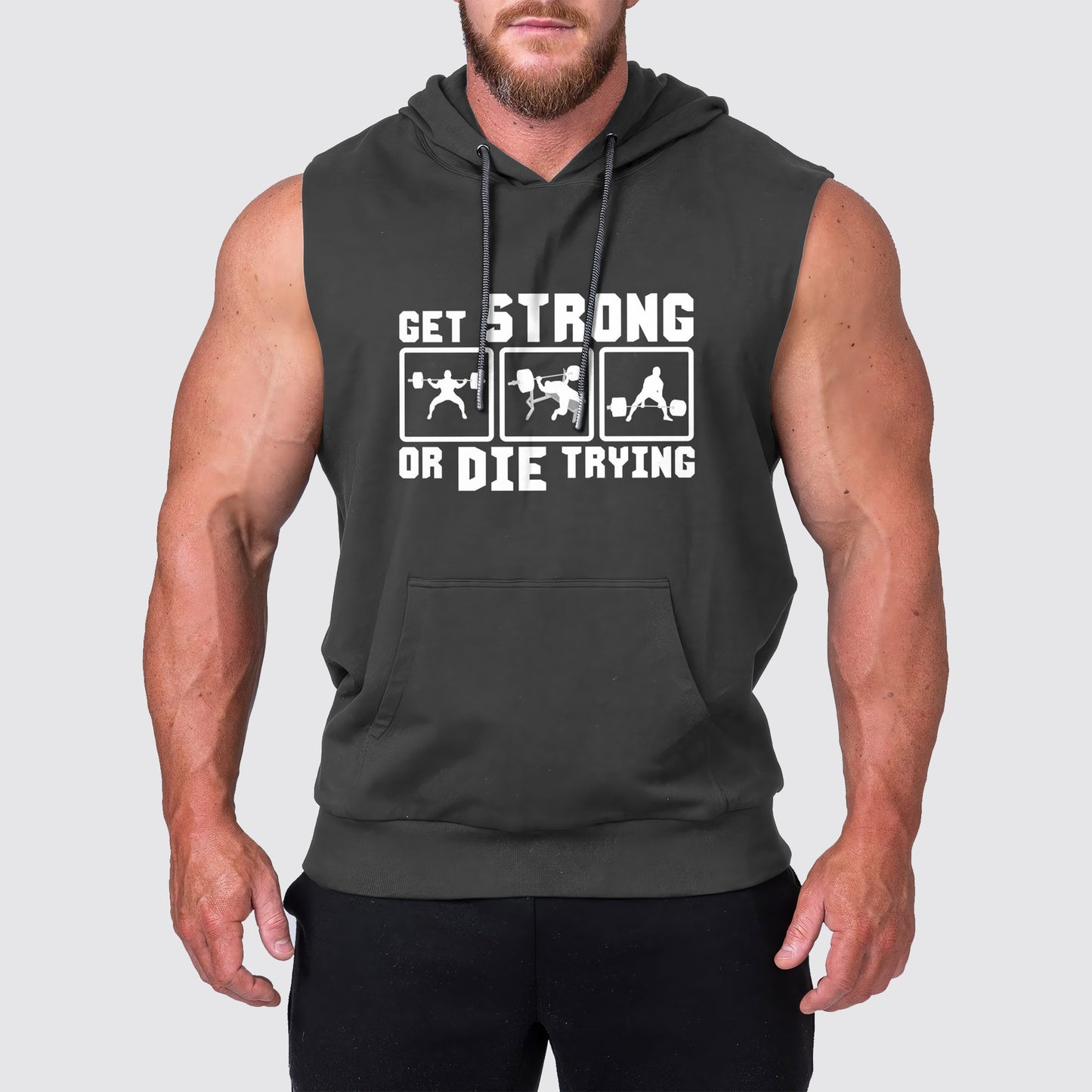 Ultimate Gym Sleeveless Hoodie for Men: Stay Cool and Comfy During Intense Workouts- AA03189