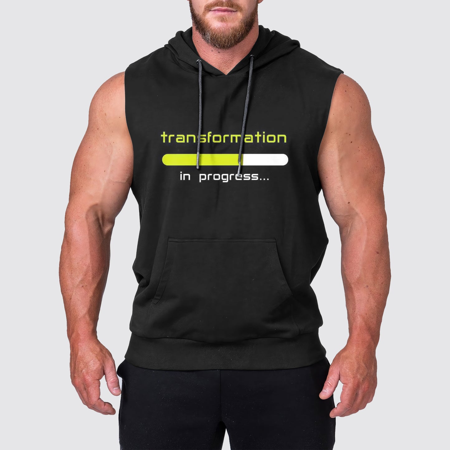 Ultimate Gym Sleeveless Hoodie for Men: Stay Cool and Comfy During Intense Workouts- AA03190