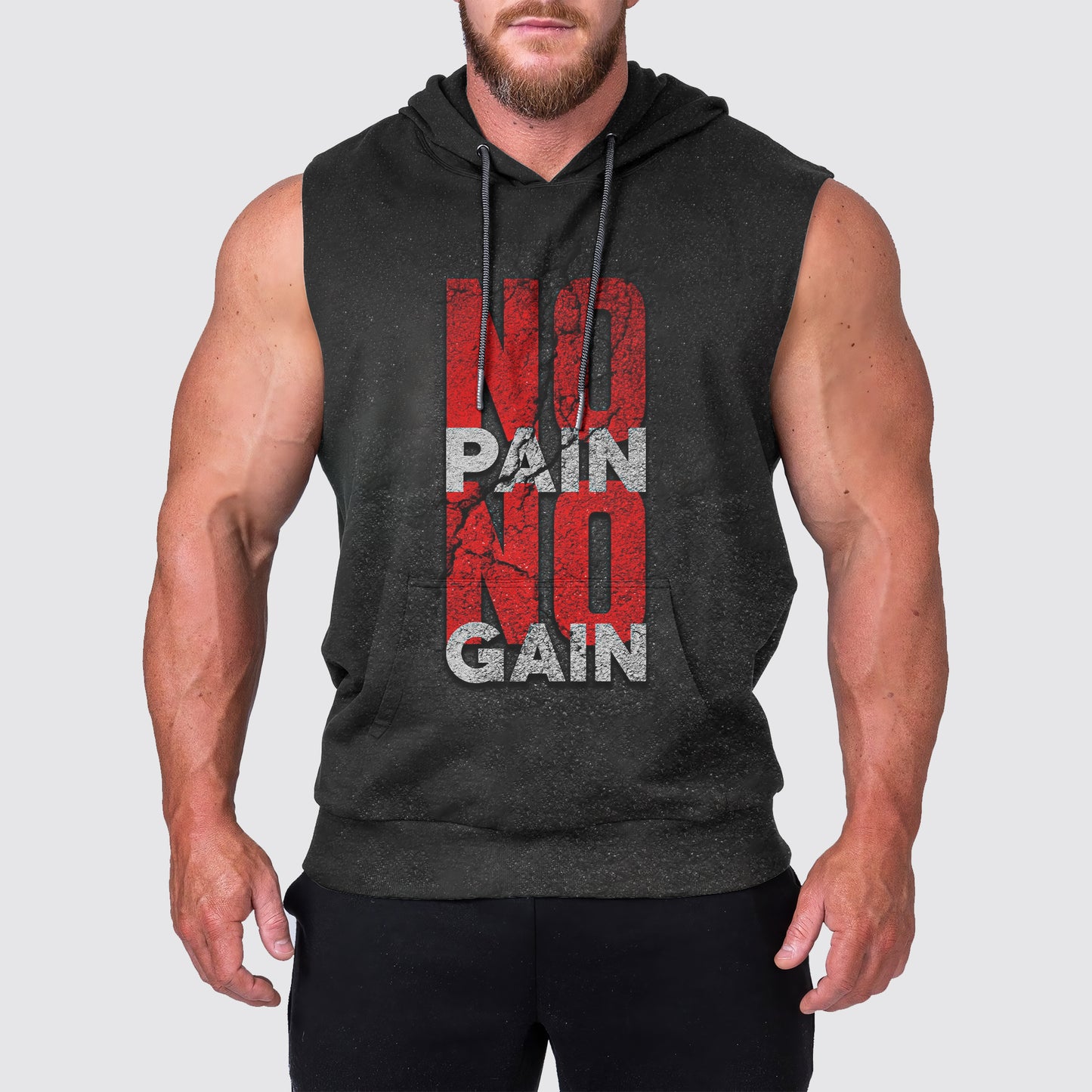 Ultimate Gym Sleeveless Hoodie for Men: Stay Cool and Comfy During Intense Workouts- AA03231