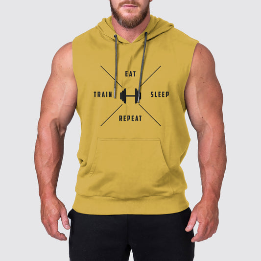 Ultimate Gym Sleeveless Hoodie for Men: Stay Cool and Comfy During Intense Workouts- AA03272