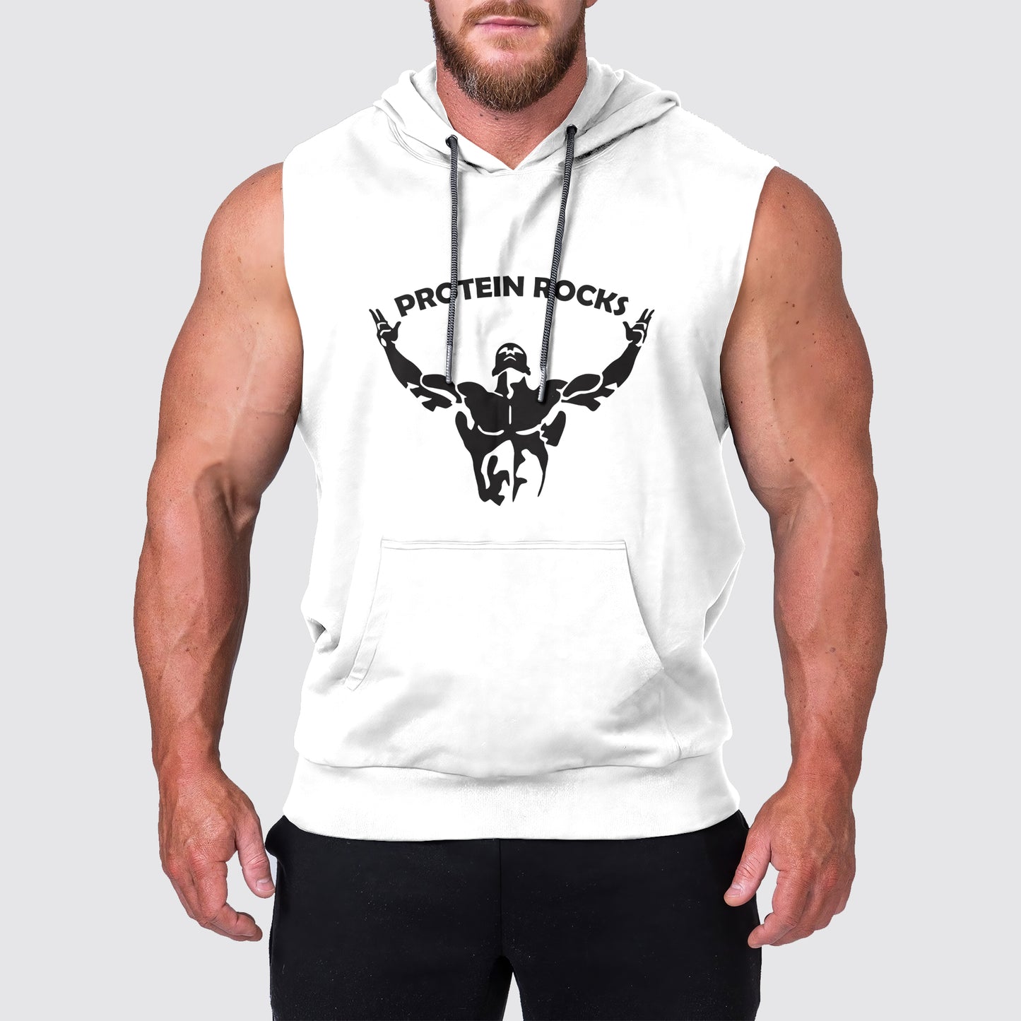 Ultimate Gym Sleeveless Hoodie for Men: Stay Cool and Comfy During Intense Workouts- AA04257