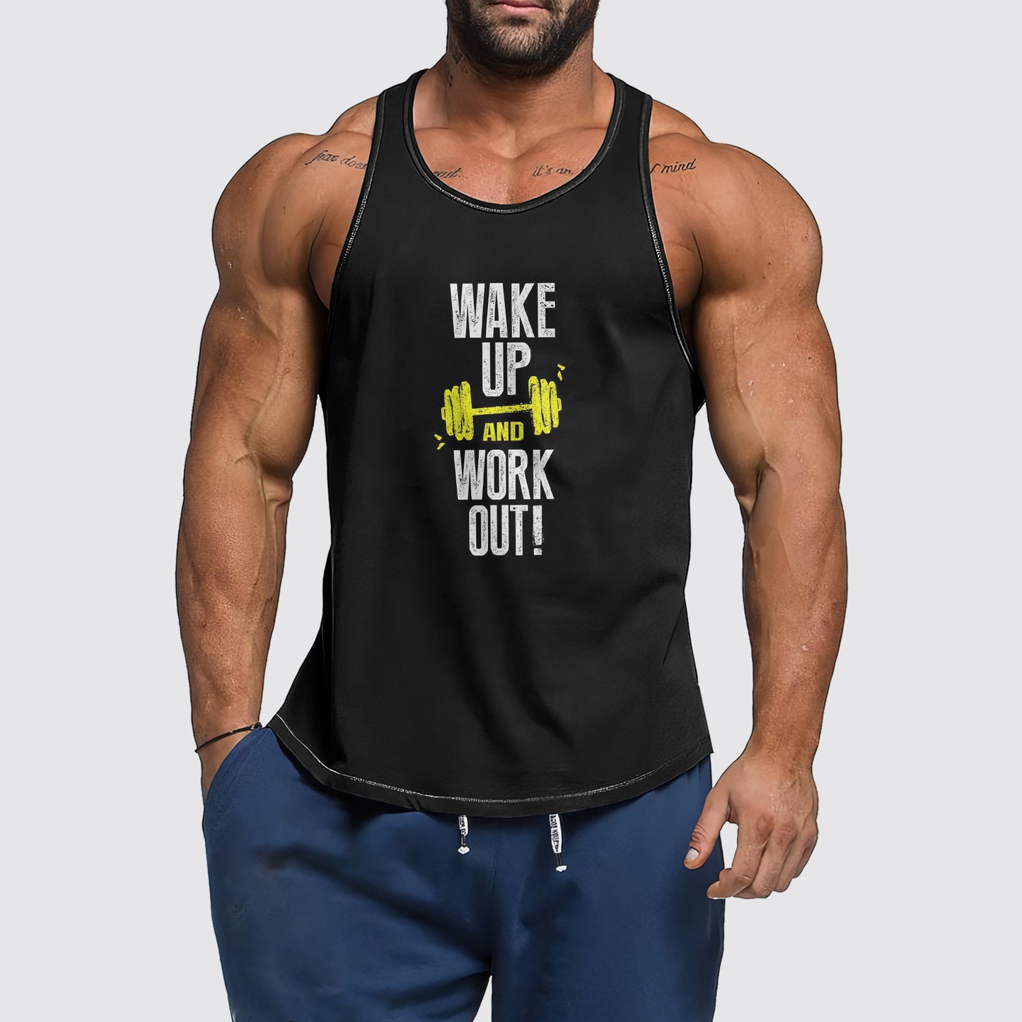 Ultimate Gym Tank Top for Men: Stay Cool and Comfy During Intense Workouts- AA04768