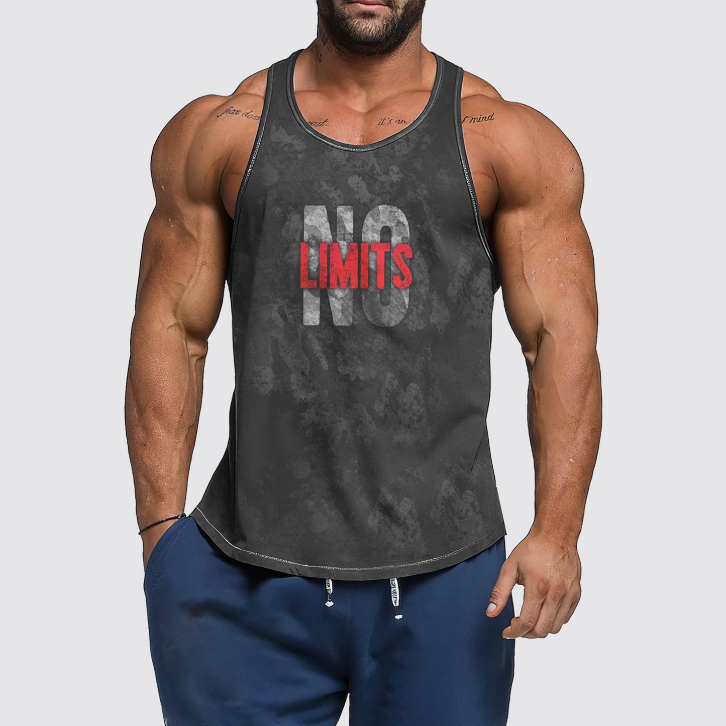 Ultimate Gym Tank Top for Men: Stay Cool and Comfy During Intense Workouts- AA04779