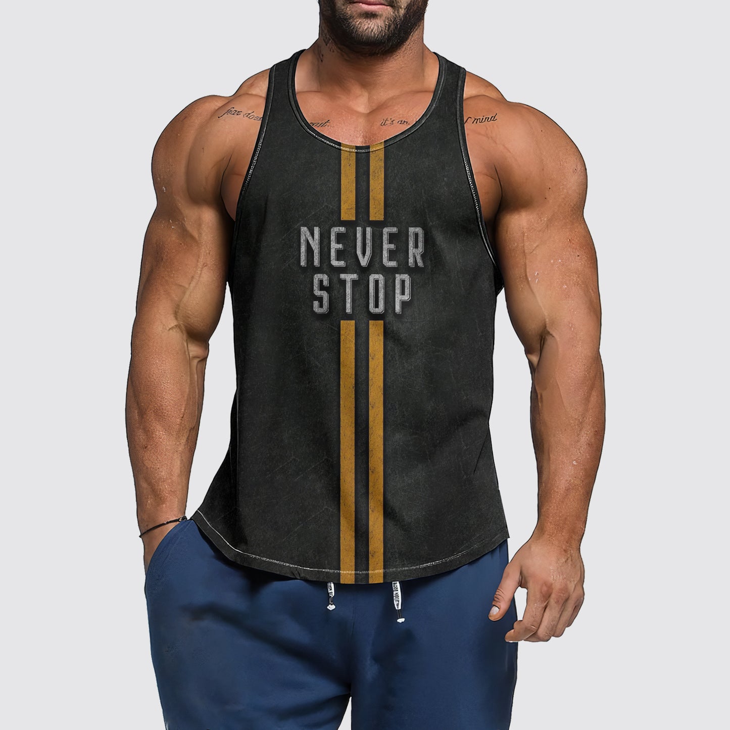 Ultimate Gym Tank Top for Men: Stay Cool and Comfy During Intense Workouts- AA04781