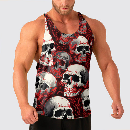 Skull Power Training Tank Top for Men- AA04785