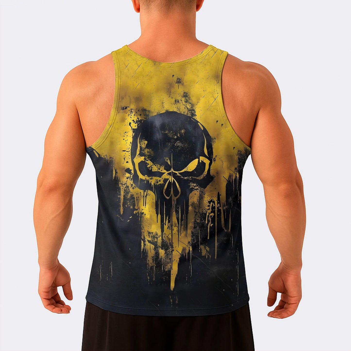 Skull Power Training Tank Top for Men- AA04788