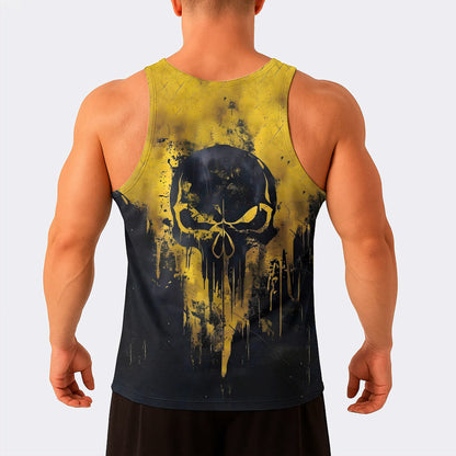 Skull Power Training Tank Top for Men- AA04788