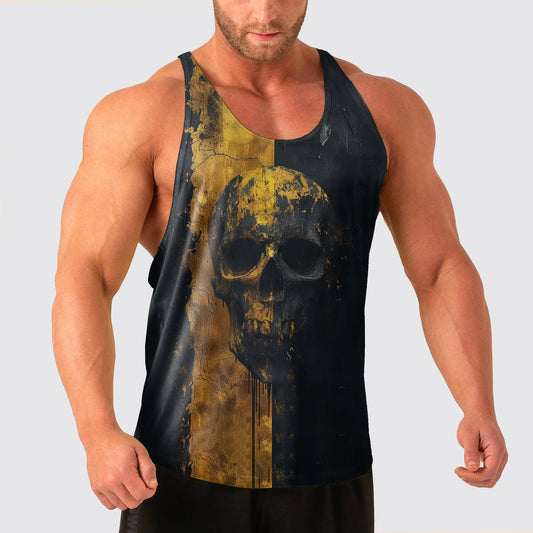 Skull Power Training Tank Top for Men- AA04790