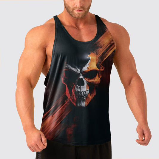 Skull Power Training Tank Top for Men- AA04791