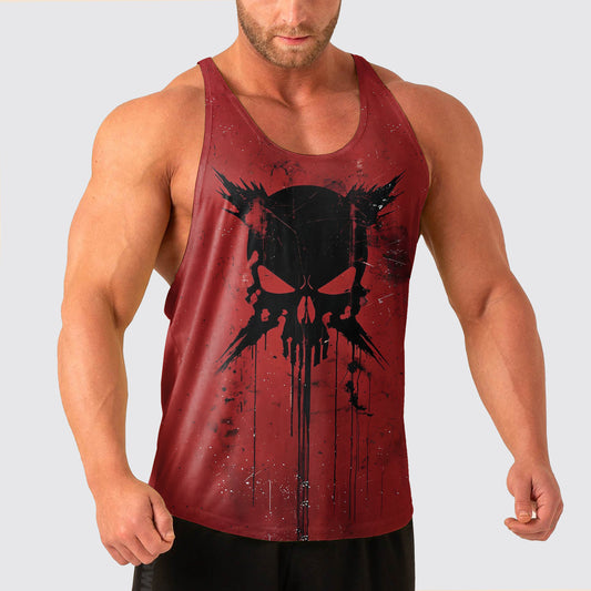 Skull Power Training Tank Top for Men- AA04792