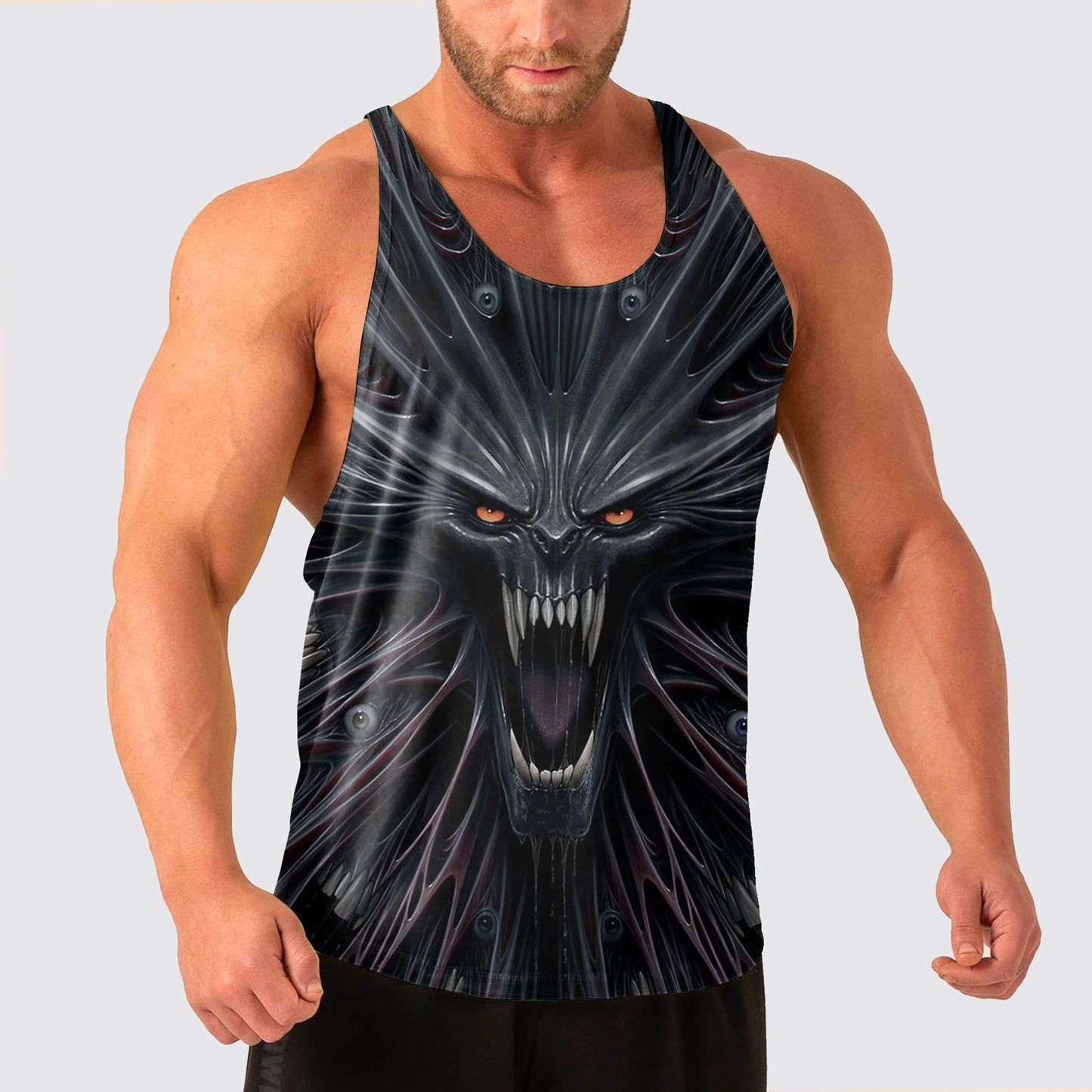 Skull Power Training Tank Top for Men- AA04807