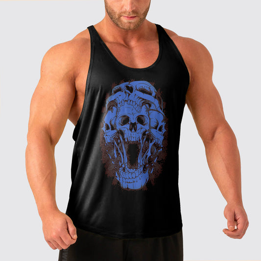 Skull Power Training Tank Top for Men- AA04810