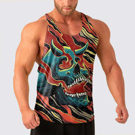 Skull Power Training Tank Top for Men- AA04828