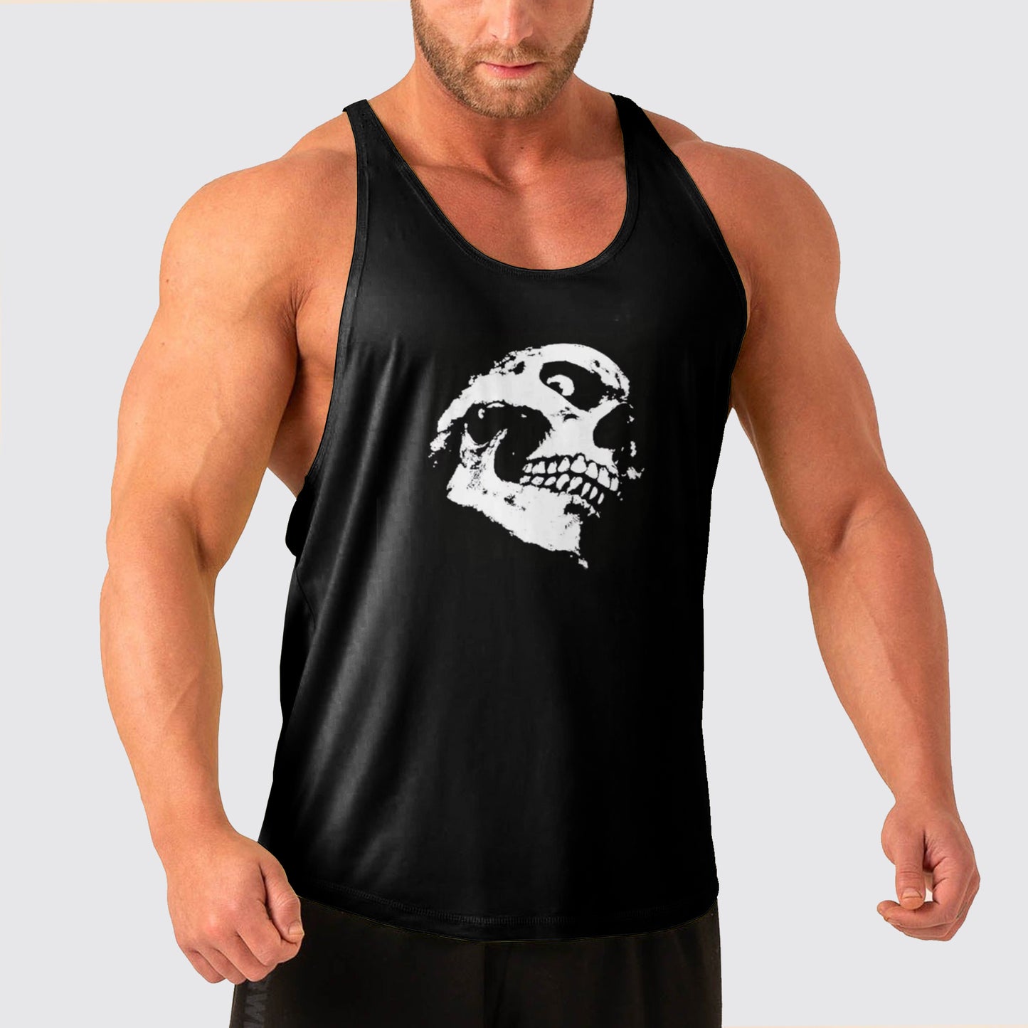 Skull Power Training Tank Top for Men- AA04959