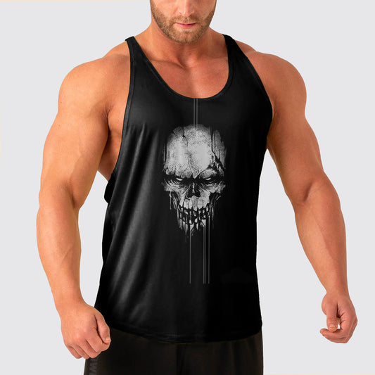 Skull Power Training Tank Top for Men- AA04964