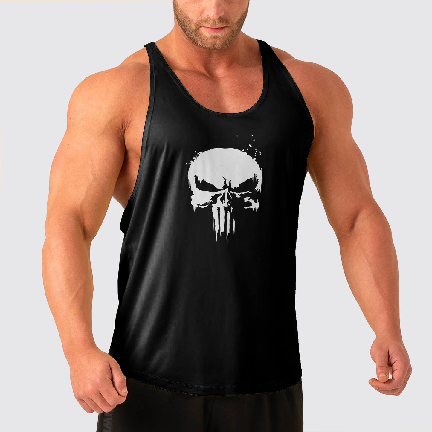 Skull Power Training Tank Top for Men- AA04967