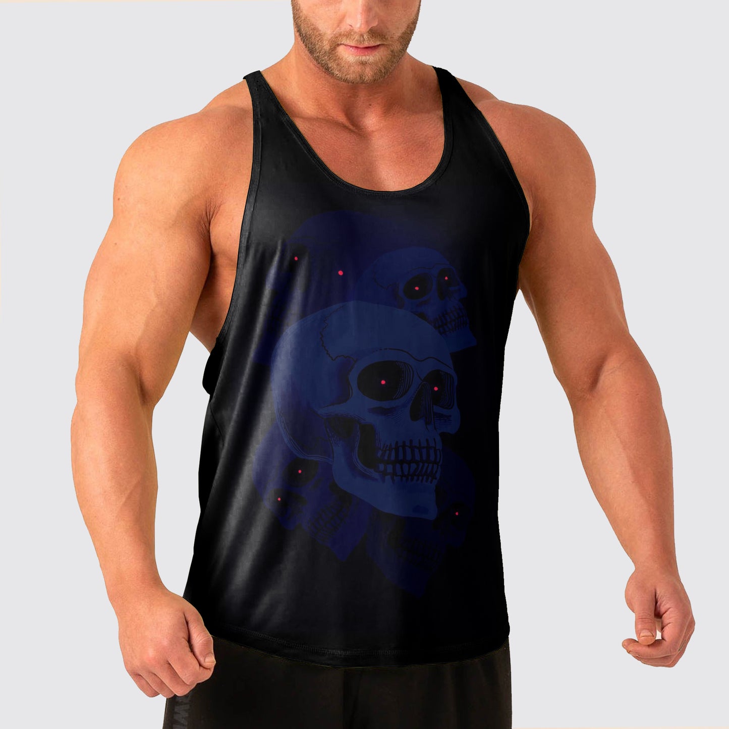 Skull Power Training Tank Top for Men- AA04971