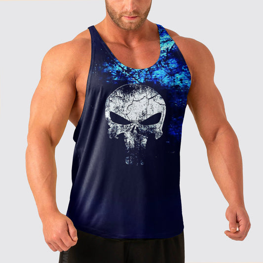 Skull Power Training Tank Top for Men- AA04975