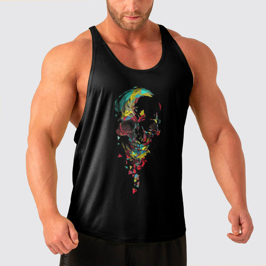 Skull Power Training Tank Top for Men- AA04985