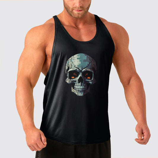 Skull Power Training Tank Top for Men- AA04986