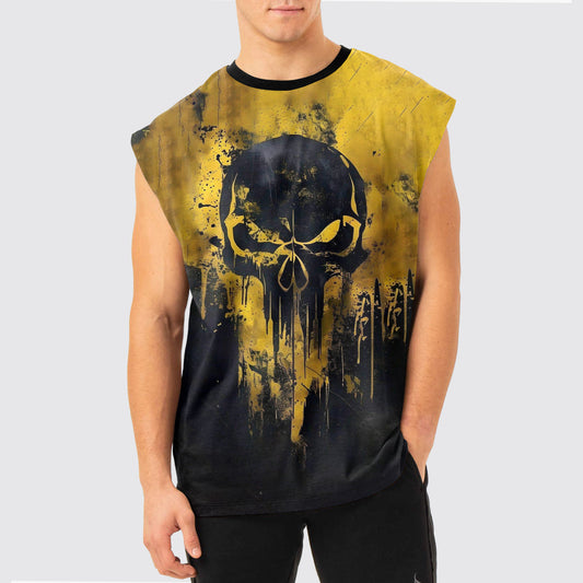 Dread Skull Cut-Off Tank- AA05044