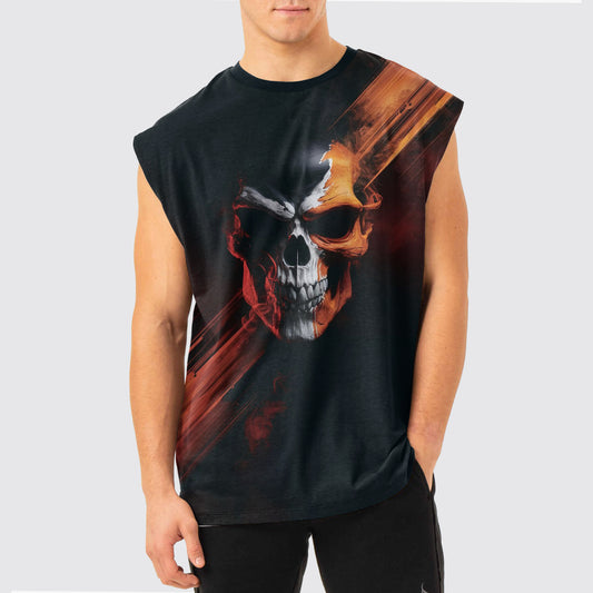 Dread Skull Cut-Off Tank- AA05047