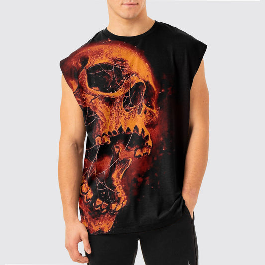 Dread Skull Cut-Off Tank- AA05050