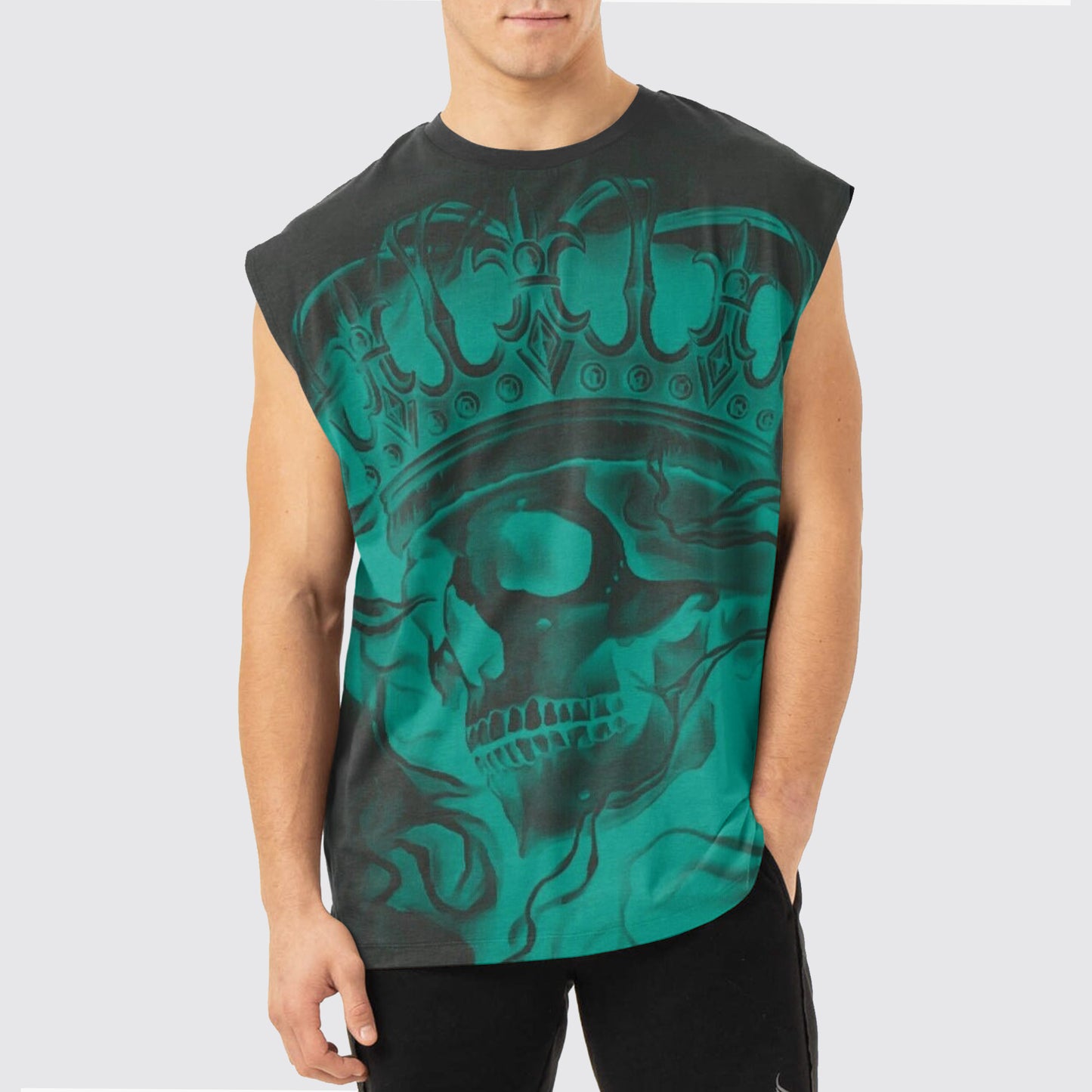 Dread Skull Cut-Off Tank- AA05067