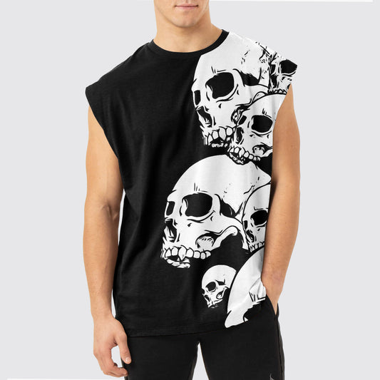 Dread Skull Cut-Off Tank- AA05075