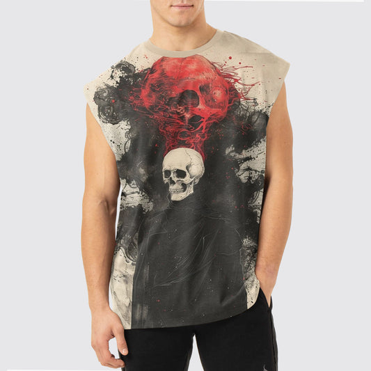 Dread Skull Cut-Off Tank- AA05096