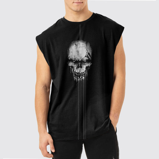 Dread Skull Cut-Off Tank- AA05111